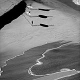 Three Surfers Black & White