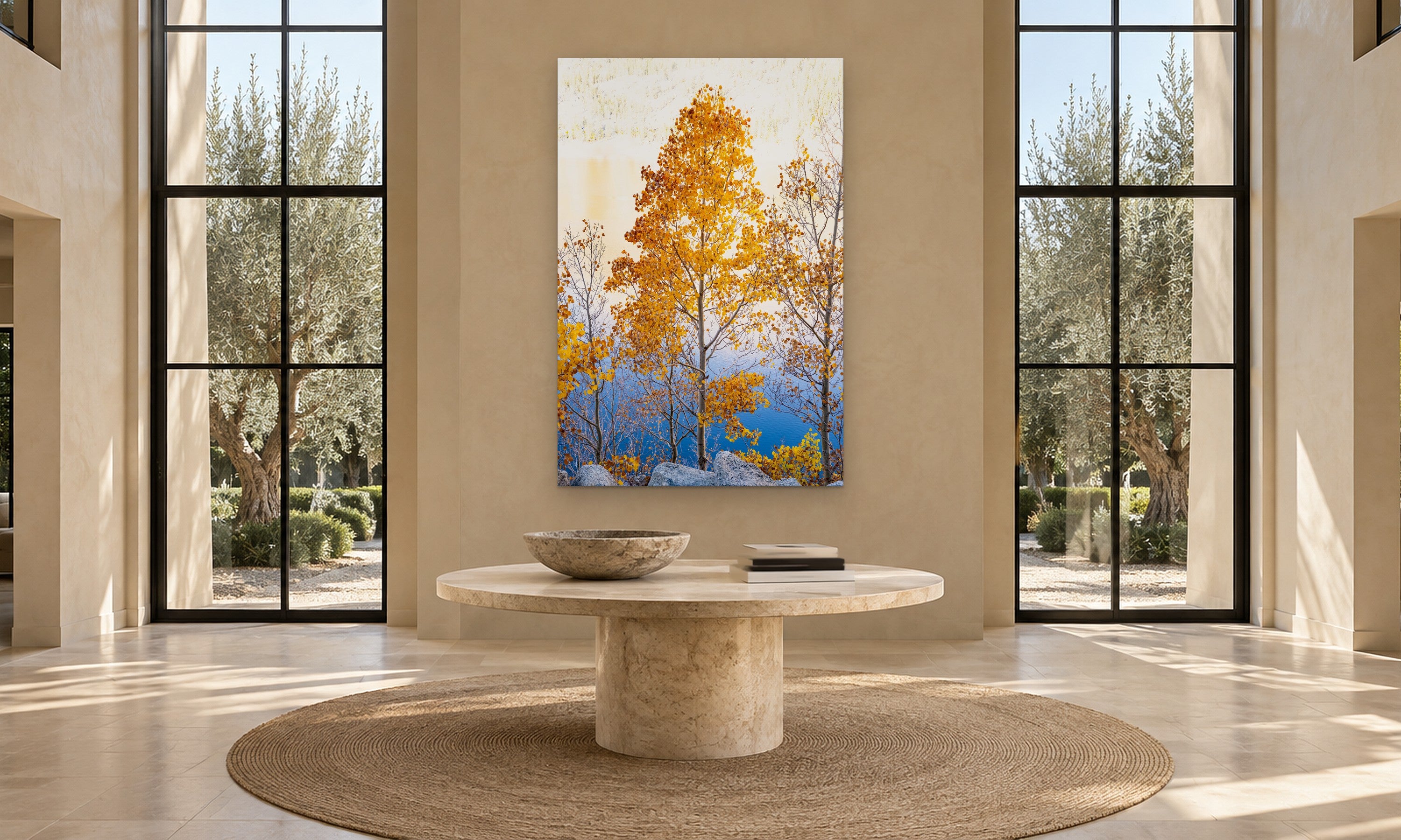 Aspen Radiance by Aaron Chang, shown in a grand foyer