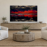 Black Diamond by Aaron Chang, shown in a coastal family room