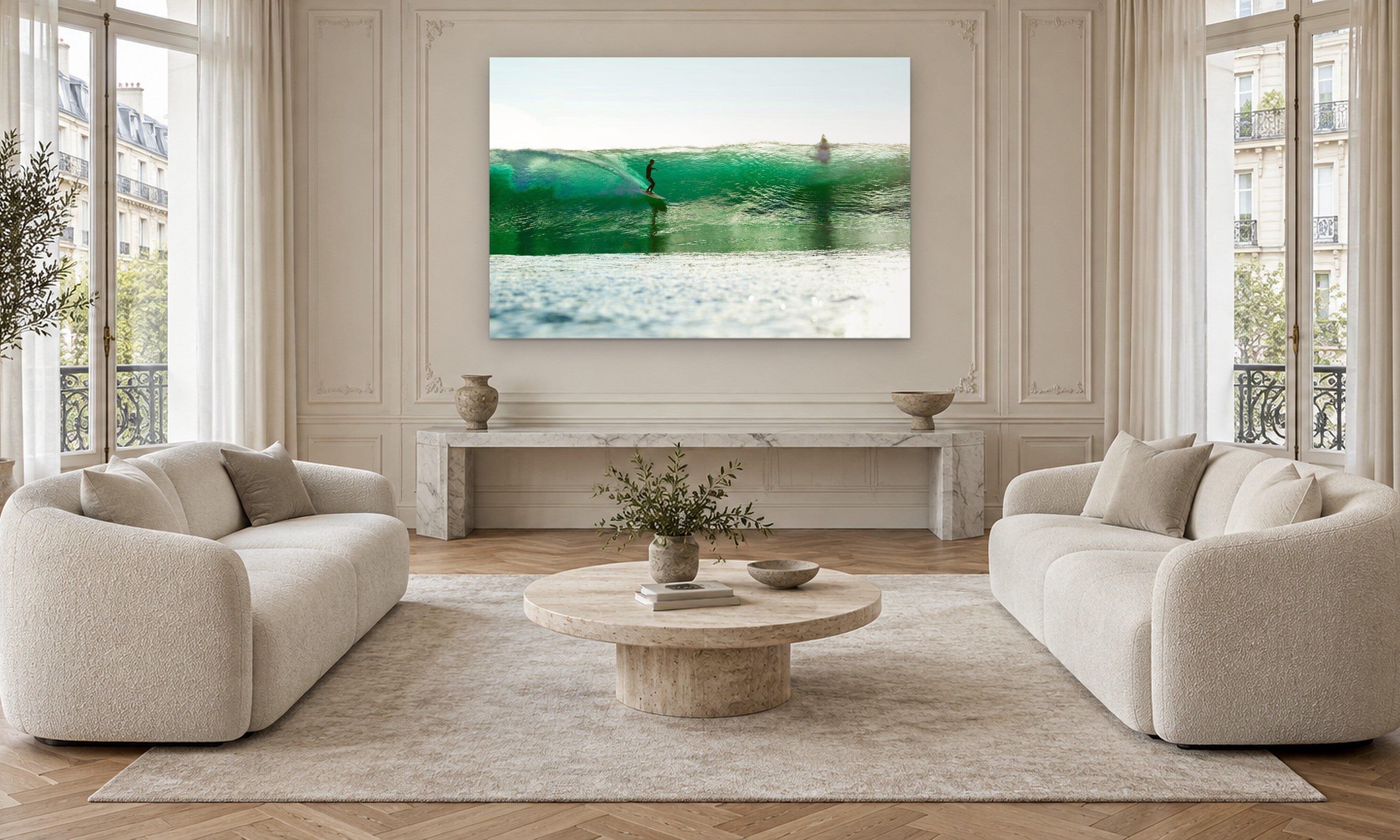 Blacks Joel by Aaron Chang, shown in a Parisian sitting room