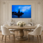 Bali Temple by Aaron Chang, shown in a Parisian dining room