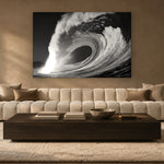 Bonzai Pipeline by Aaron Chang, shown in a modern lounge