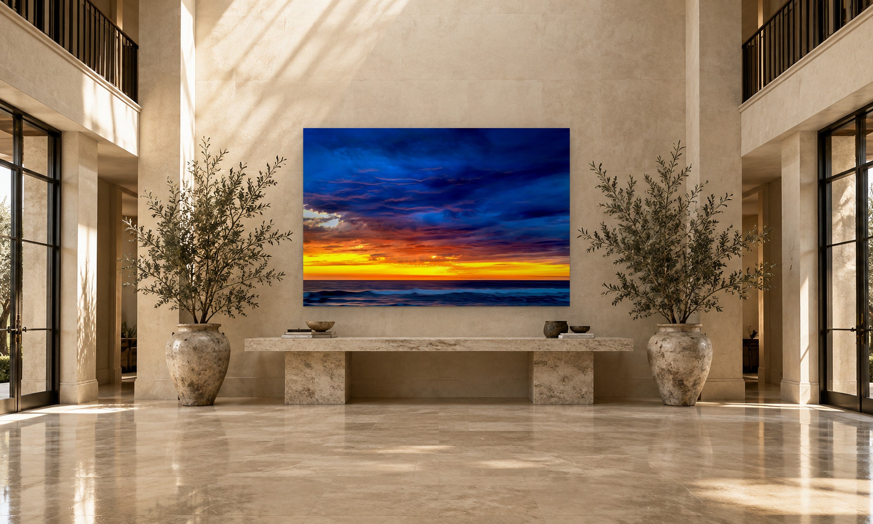 Cardiff Royale by Aaron Chang, shown in a grand entry hall