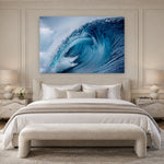 Cerulean by Aaron Chang, shown in a Parisian bedroom