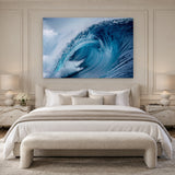 Cerulean by Aaron Chang, shown in a Parisian bedroom