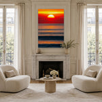 Del Mar Sunset by Aaron Chang, shown in a Parisian salon