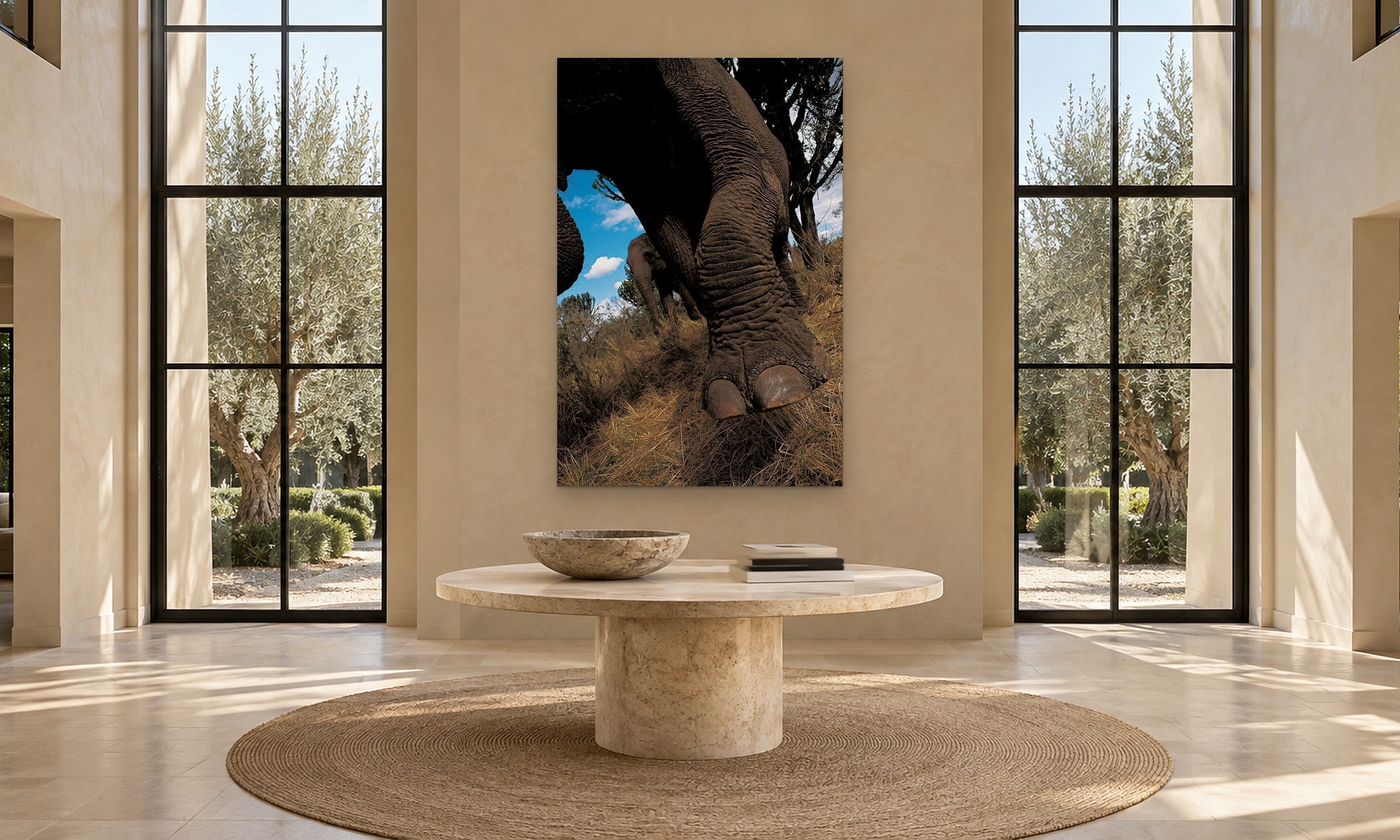 Elephants Foot by Aaron Chang, shown in a grand foyer