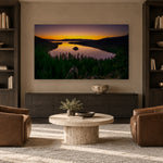 Emerald Bay Sunrise by Aaron Chang, shown in a library
