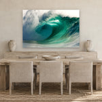 Emerald Waimea by Aaron Chang, shown in a coastal dining room
