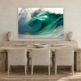 Emerald Waimea by Aaron Chang, shown in a coastal dining room