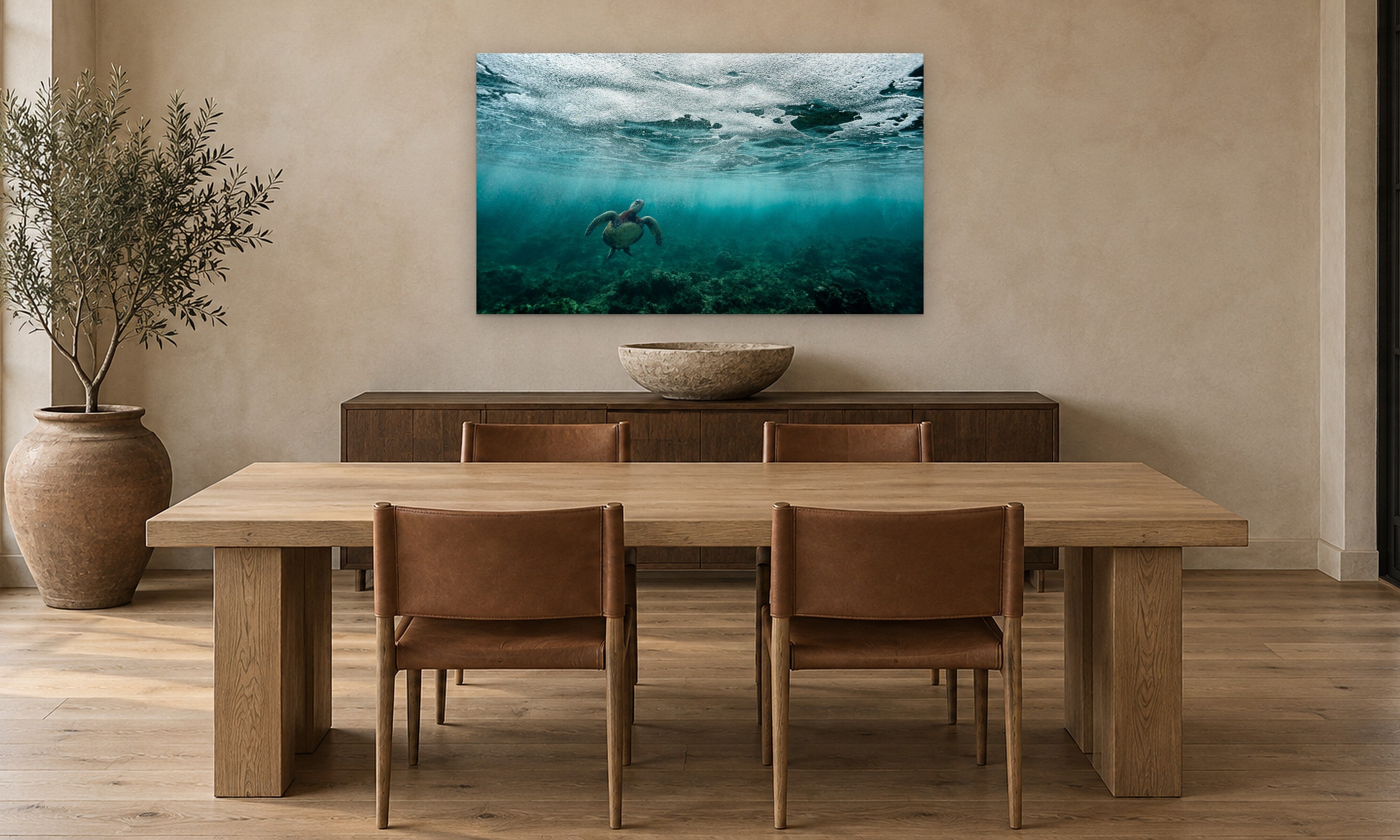Encounter by Aaron Chang, shown in a modern dining room