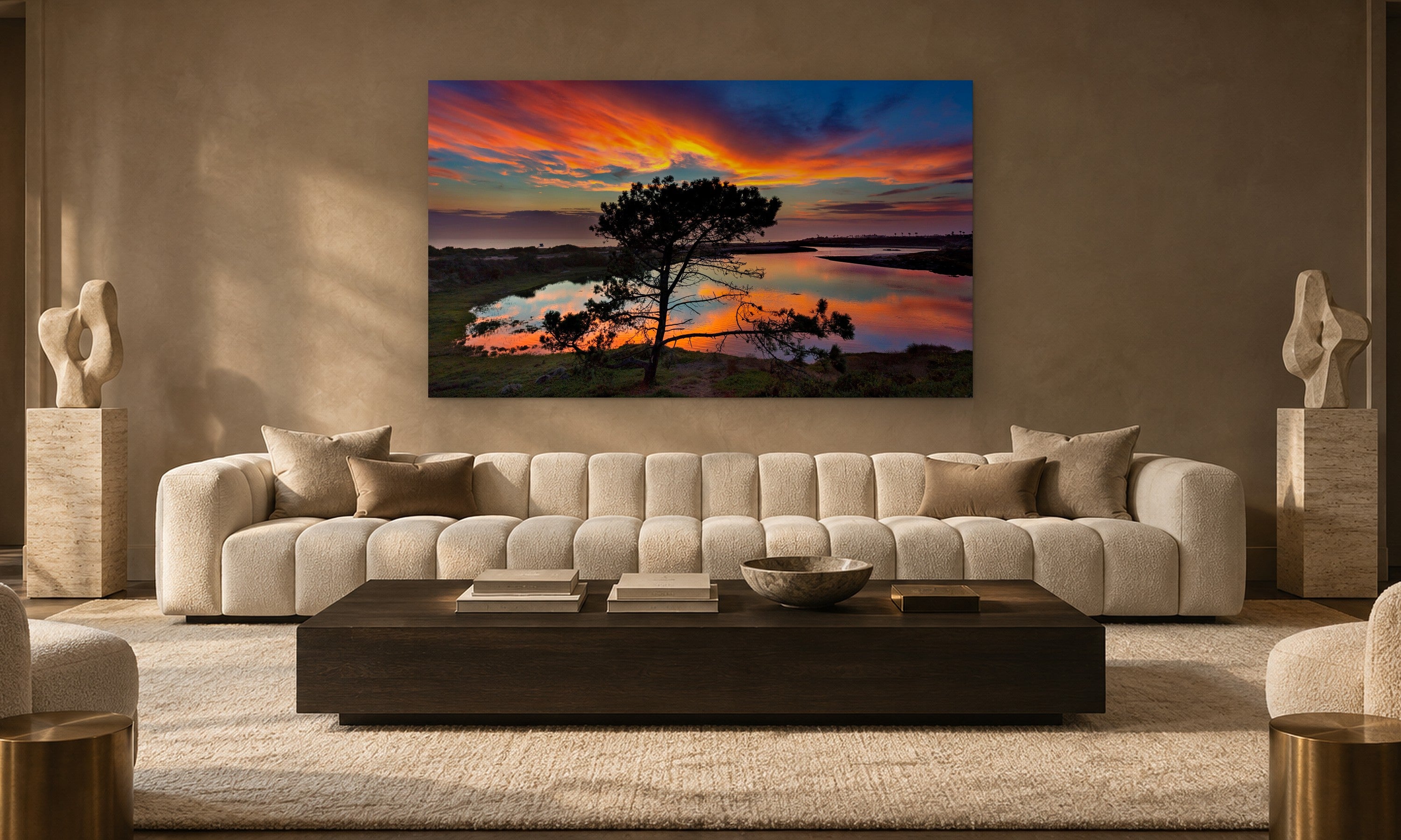 Everglow by Aaron Chang, shown in a modern lounge