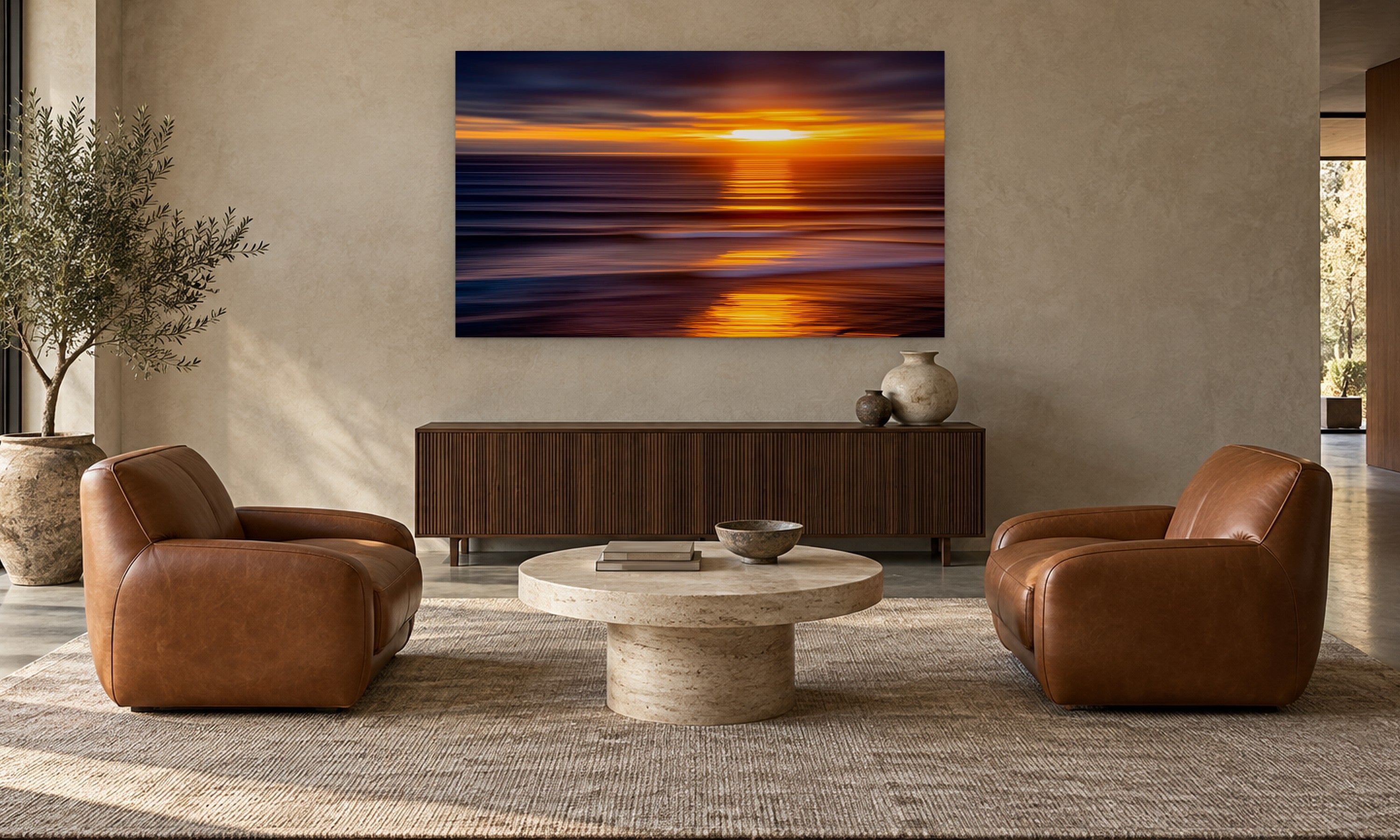 Glow by Aaron Chang, shown in a collector’s lounge