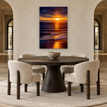 Glow Vertical by Aaron Chang, shown in an arched dining room
