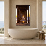 Golden Door by Aaron Chang, shown in a spa bathroom