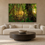 Haena Jungle Light by Aaron Chang, shown in a modern living room
