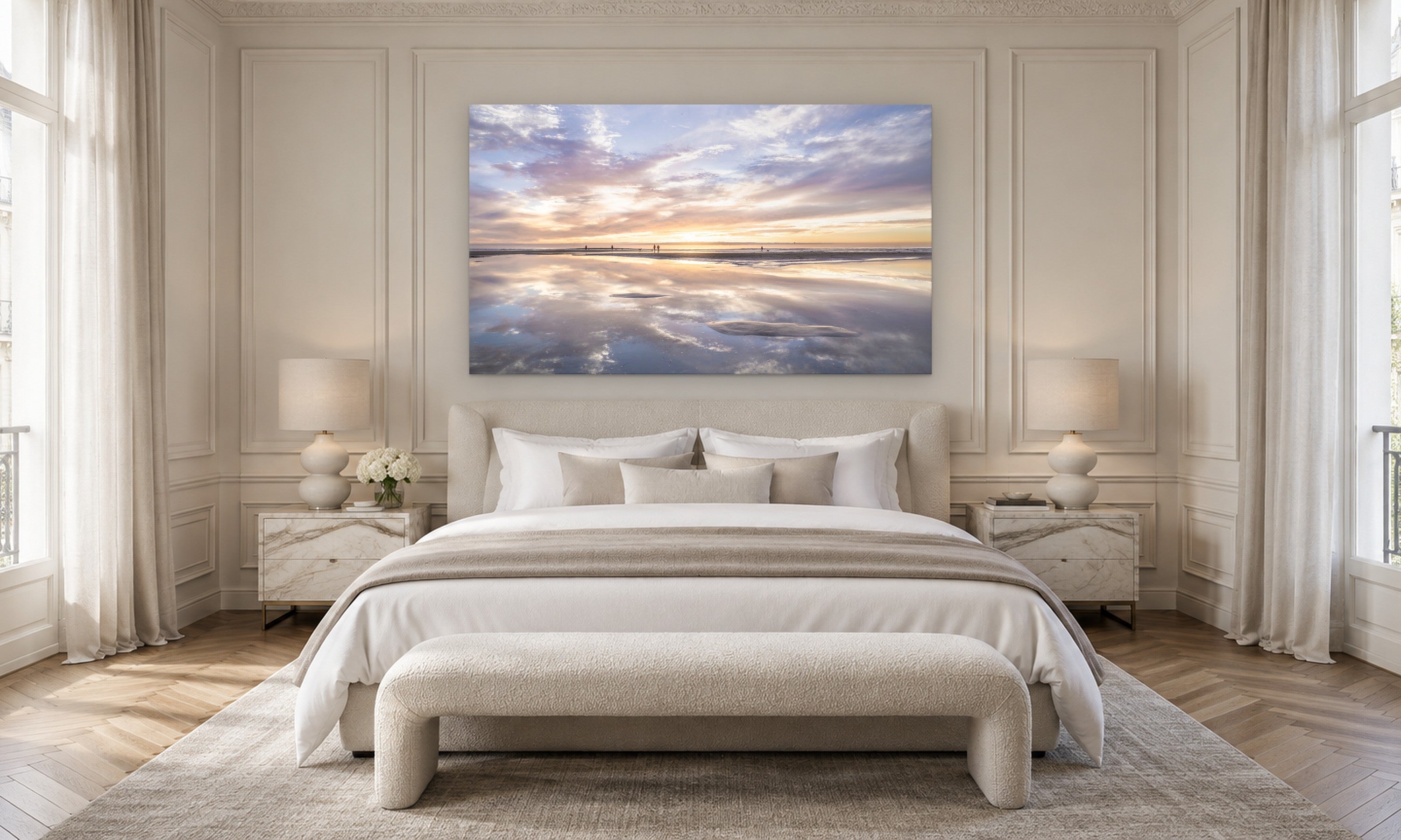 Hope by Aaron Chang, shown in a Parisian bedroom