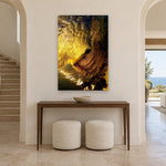 Indigo Water by Aaron Chang, shown in an arched entry hall