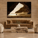 Kauai Cave by Aaron Chang, shown in a hotel lobby
