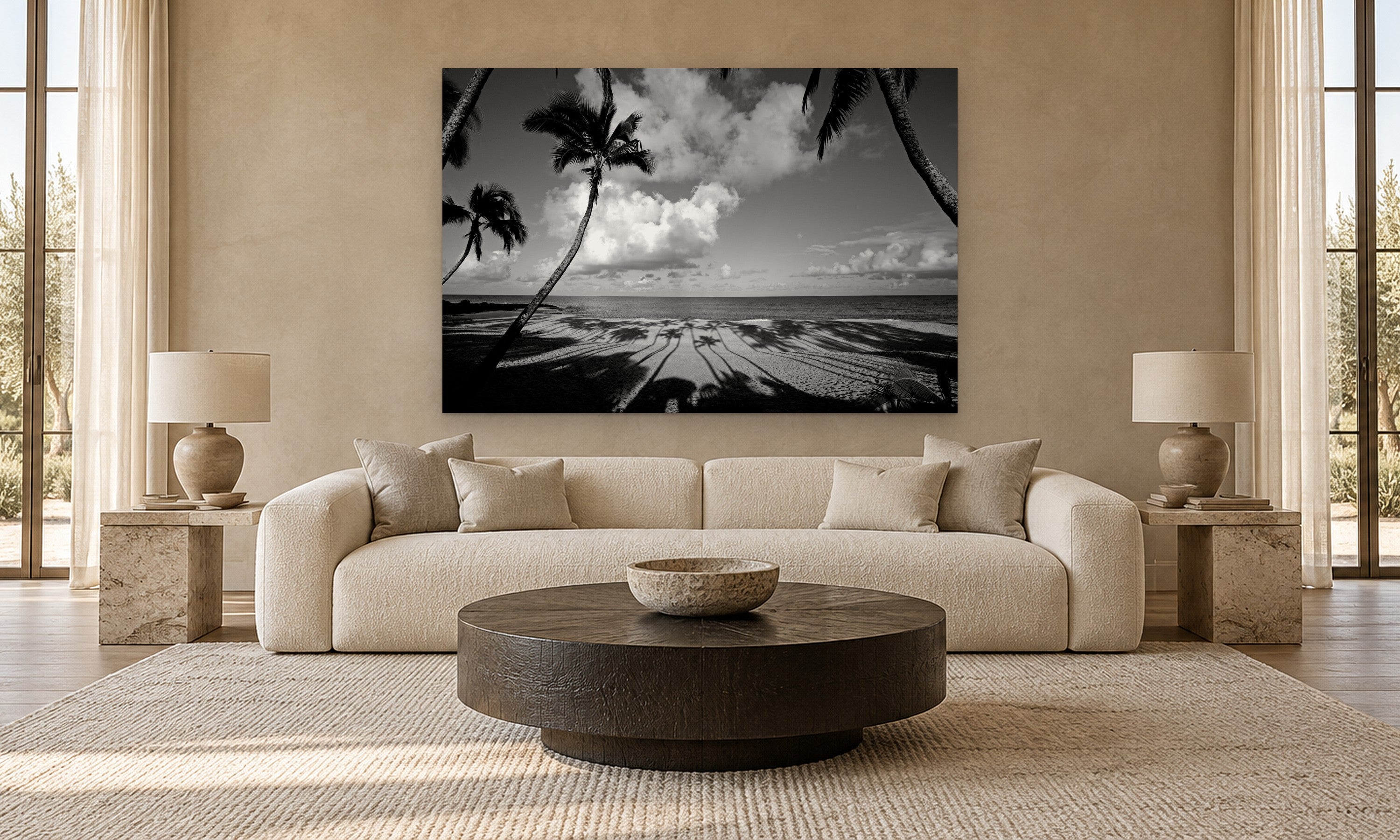 Ke Iki Beach by Aaron Chang, shown in a modern living room