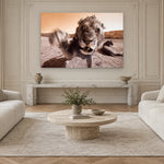 Lion by Aaron Chang, shown in a Parisian sitting room