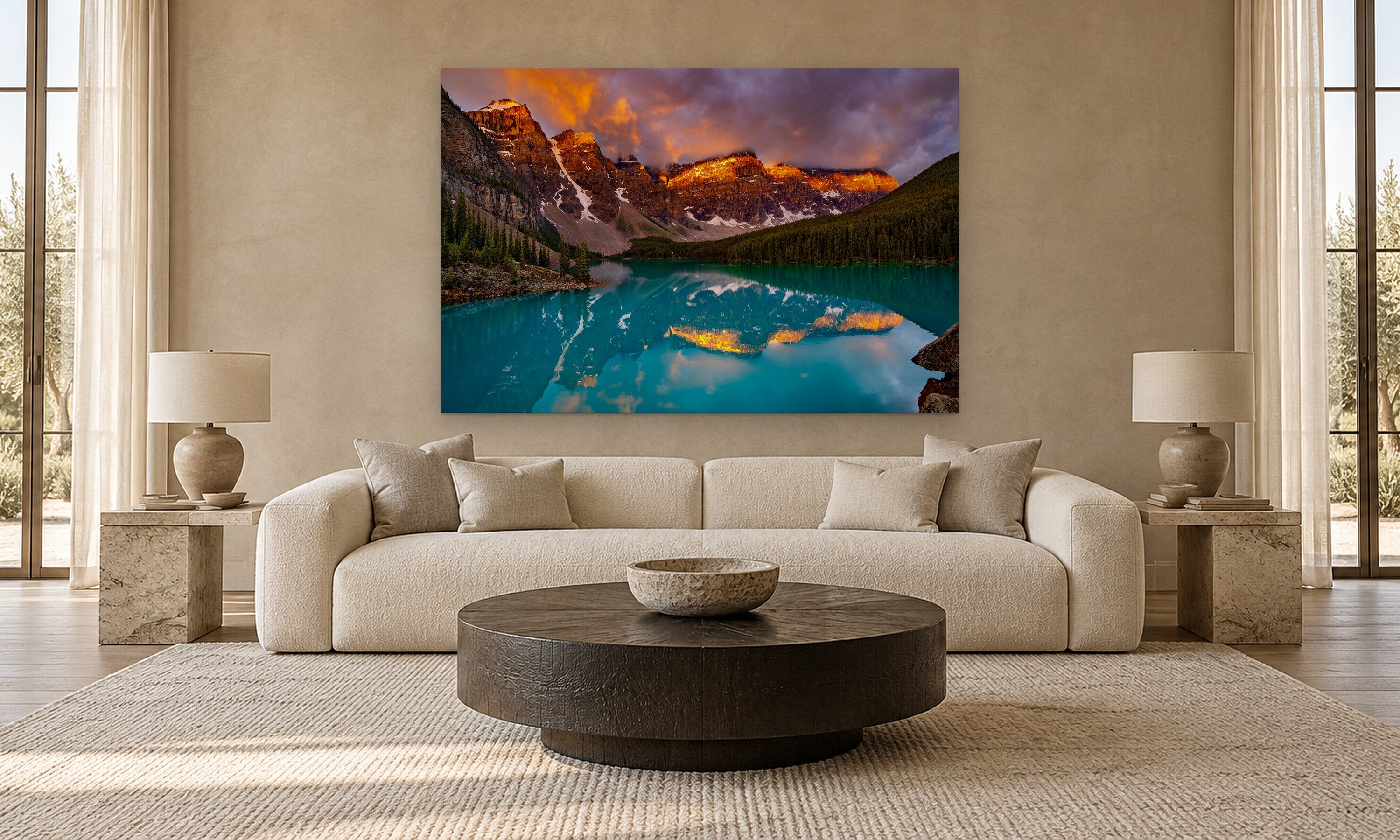 Majesty by Aaron Chang, shown in a modern living room