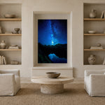 Magic Noire by Aaron Chang, shown in a living room with a plaster niche