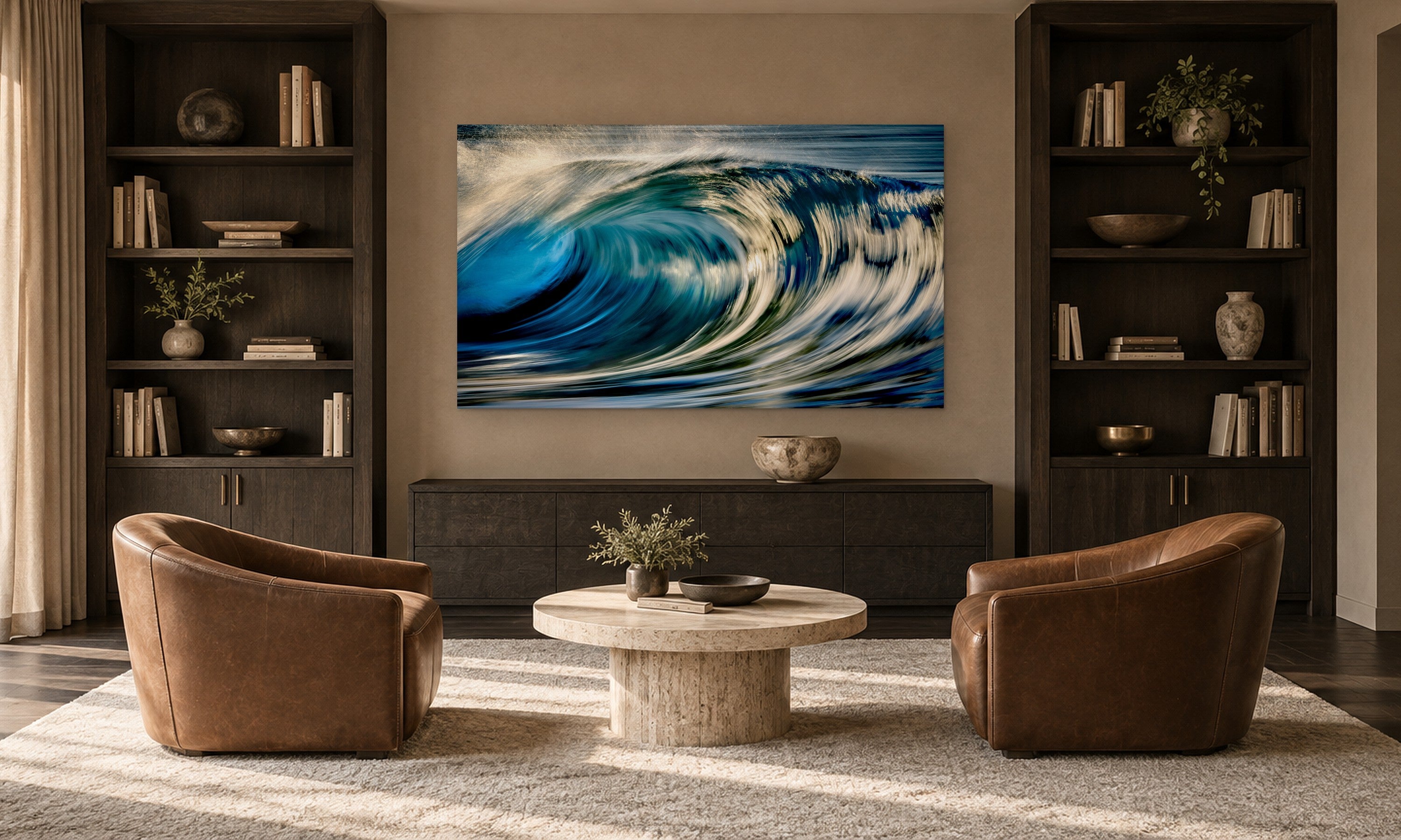 Magnum by Aaron Chang, shown in a library