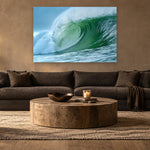Mavericks by Aaron Chang, shown in a warm modern living room