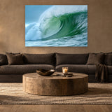 Mavericks by Aaron Chang, shown in a warm modern living room