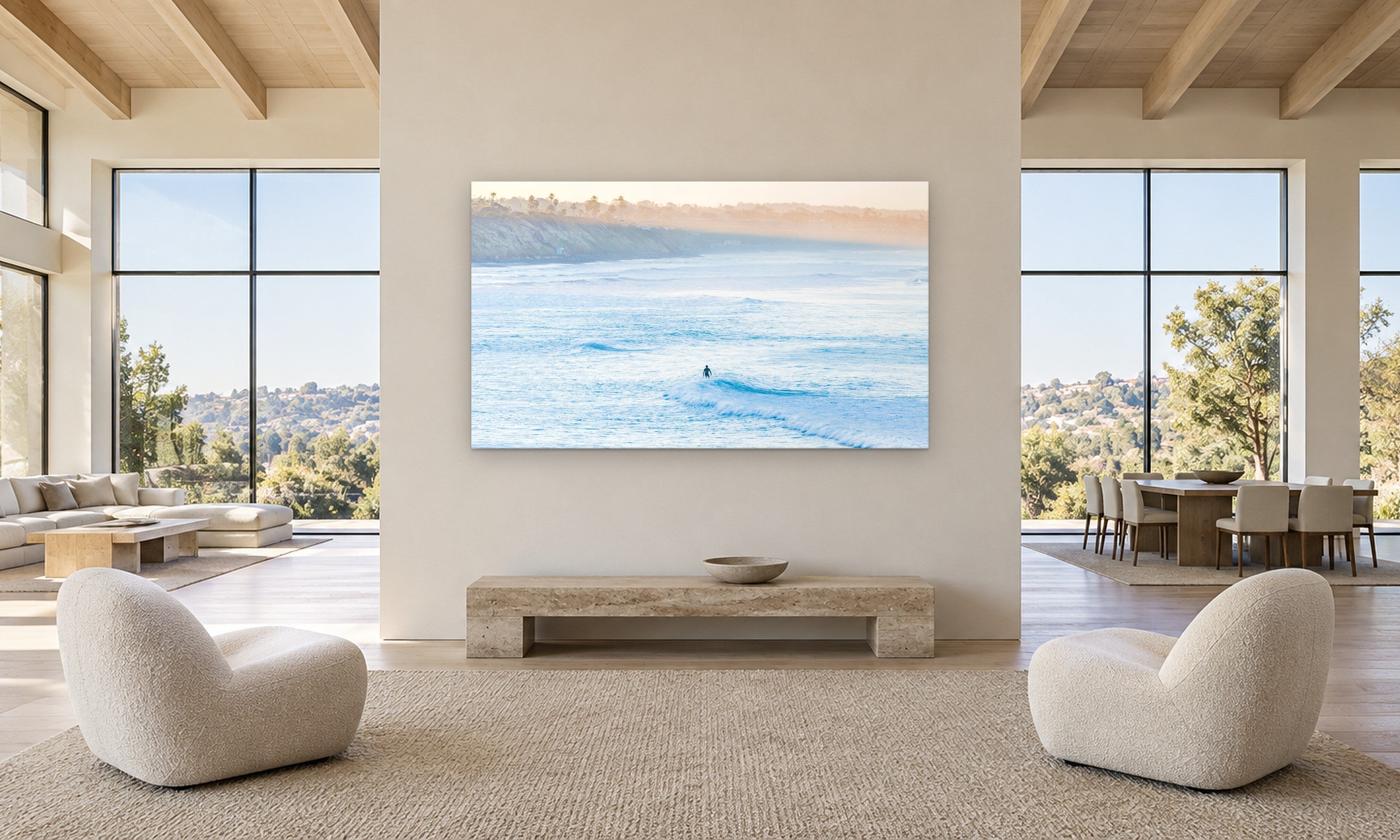 Momentum by Aaron Chang, shown in a gallery loft