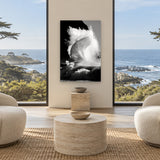 Nautilus by Aaron Chang, shown in a living room with ocean windows