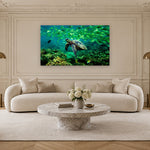 Ocean Harmony by Aaron Chang, shown in a Parisian living room