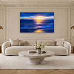 Pacific Blue by Aaron Chang, shown in a Parisian living room