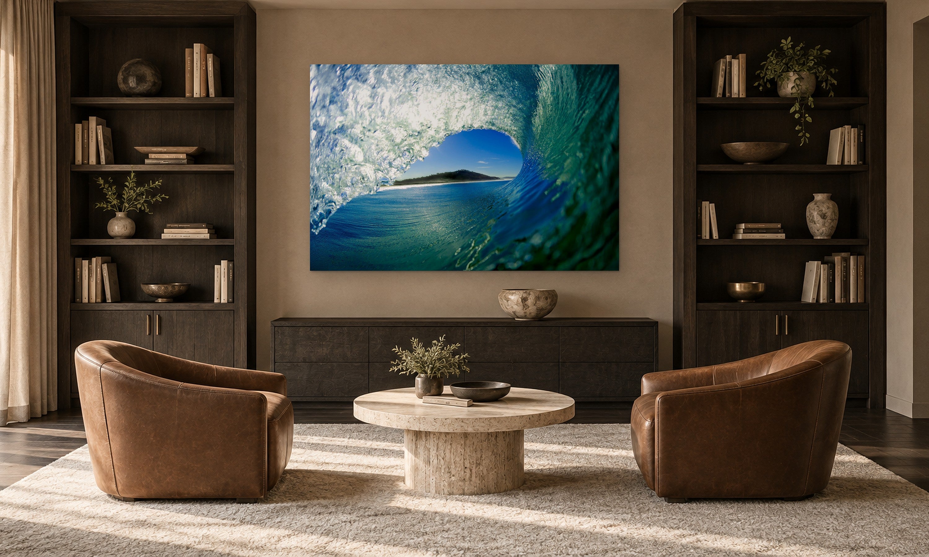 Perfect View by Aaron Chang, shown in a library