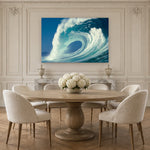 Pipeline Cover by Aaron Chang, shown in a Parisian dining room