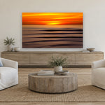 Saffron Sky by Aaron Chang, shown in a coastal family room