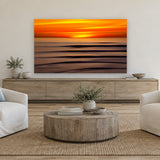 Saffron Sky by Aaron Chang, shown in a coastal family room