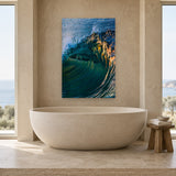 Sea Glass by Aaron Chang, shown in a spa bathroom