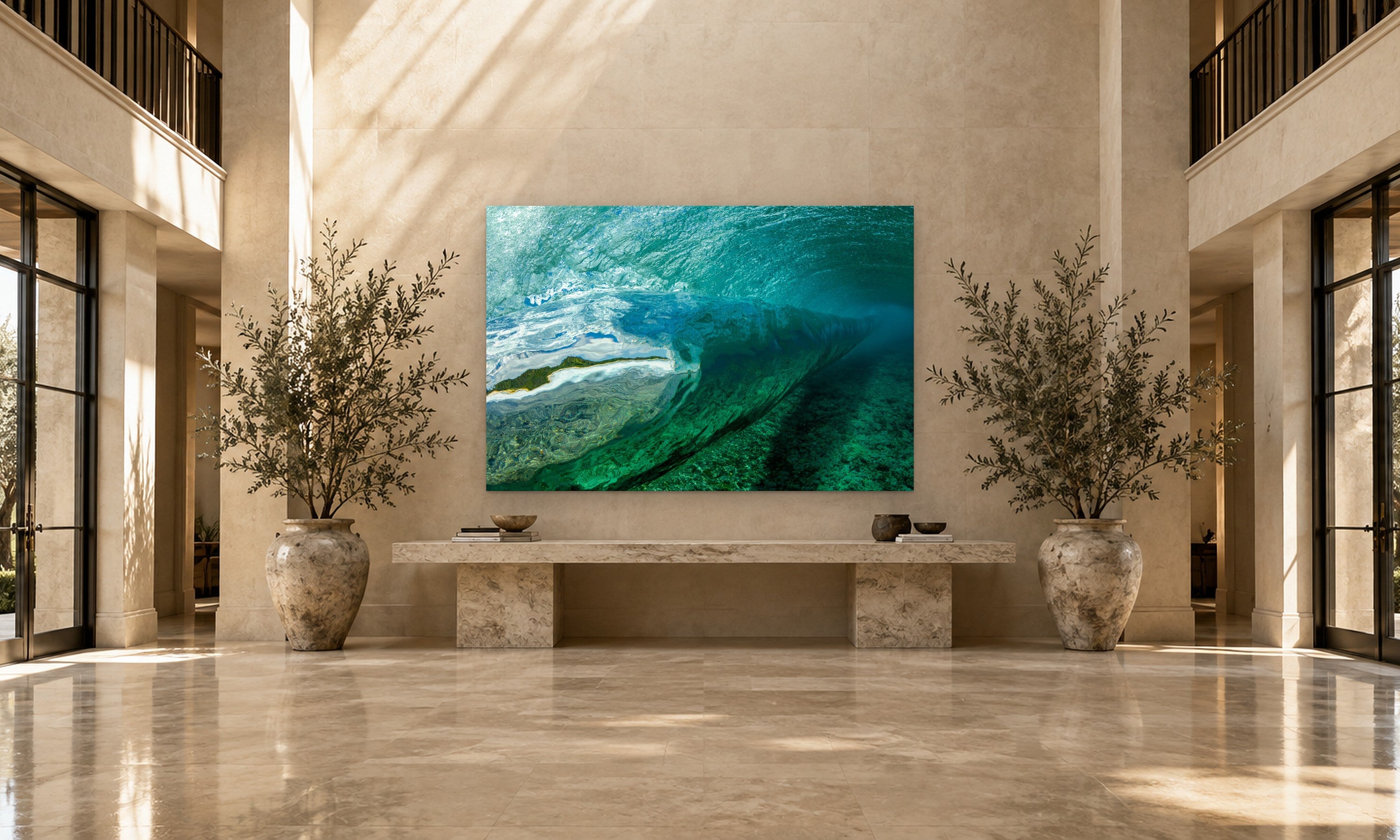 Secret Reef by Aaron Chang, shown in a grand entry hall