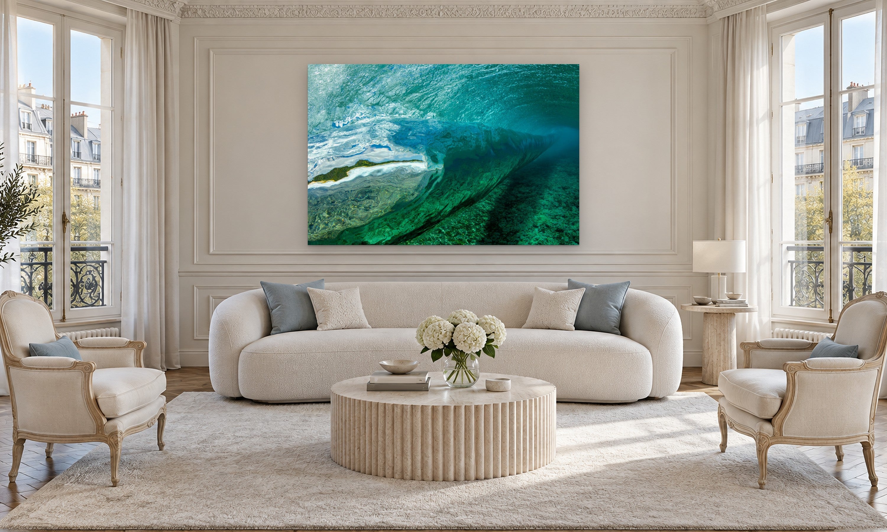 Secret Reef by Aaron Chang, shown in a Parisian salon