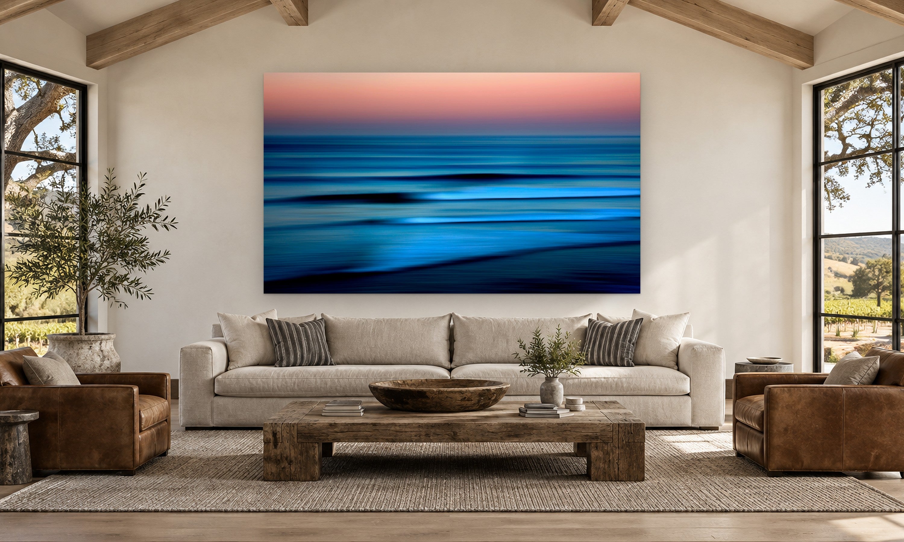 Serenity by Aaron Chang, shown in a farmhouse great room