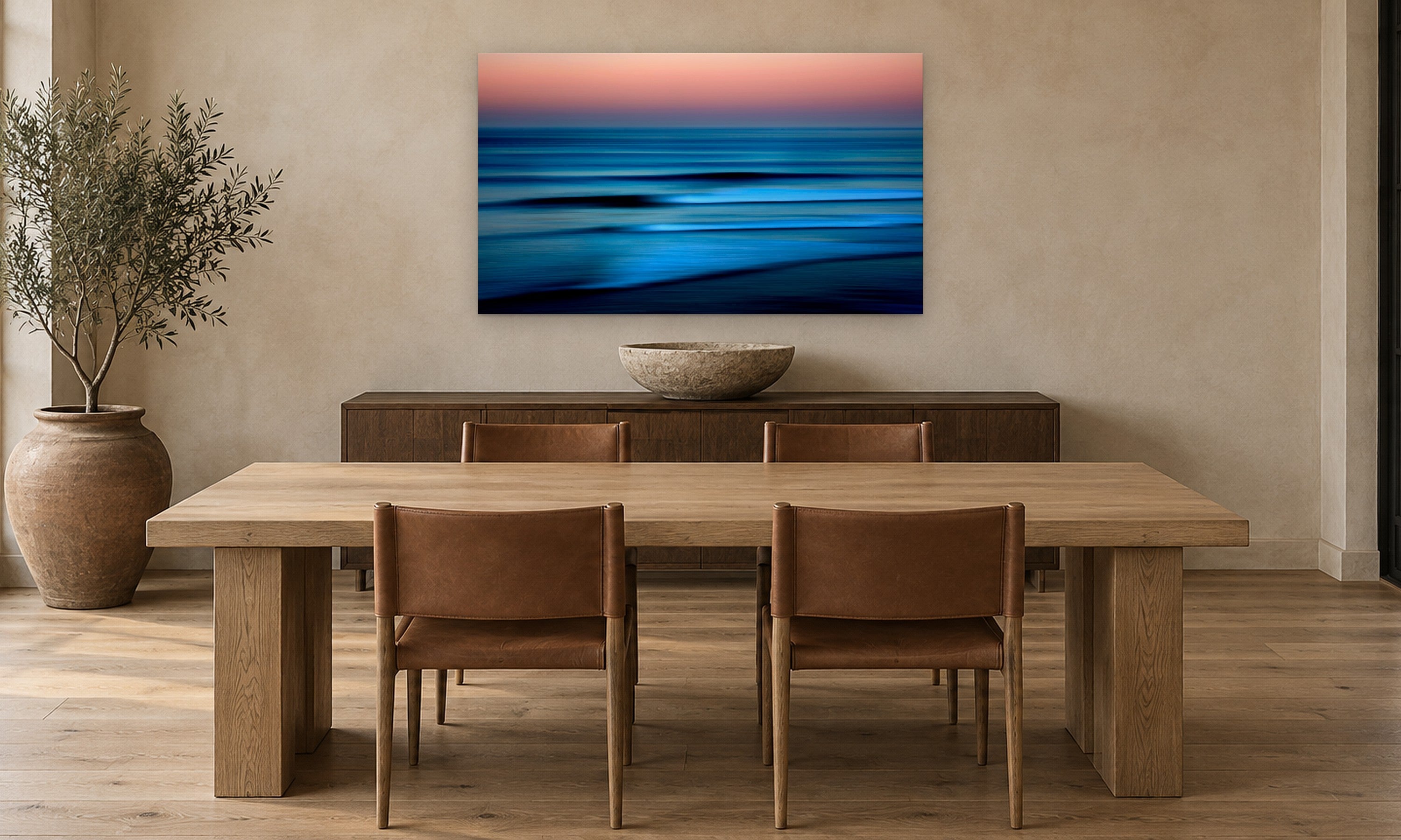 Serenity by Aaron Chang, shown in a modern dining room