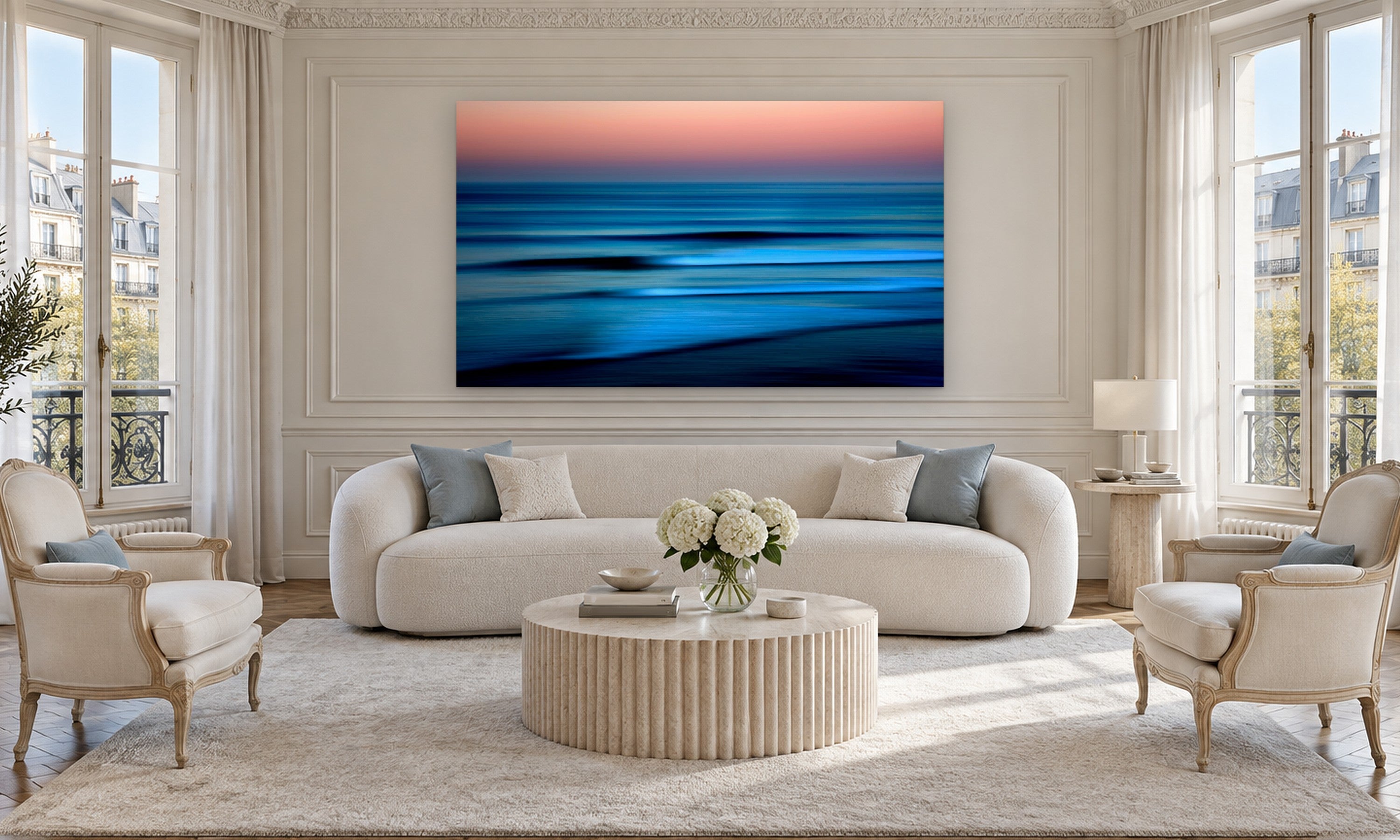 Serenity by Aaron Chang, shown in a Parisian salon