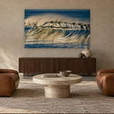 Silver Sunrise by Aaron Chang, shown in a collector’s lounge