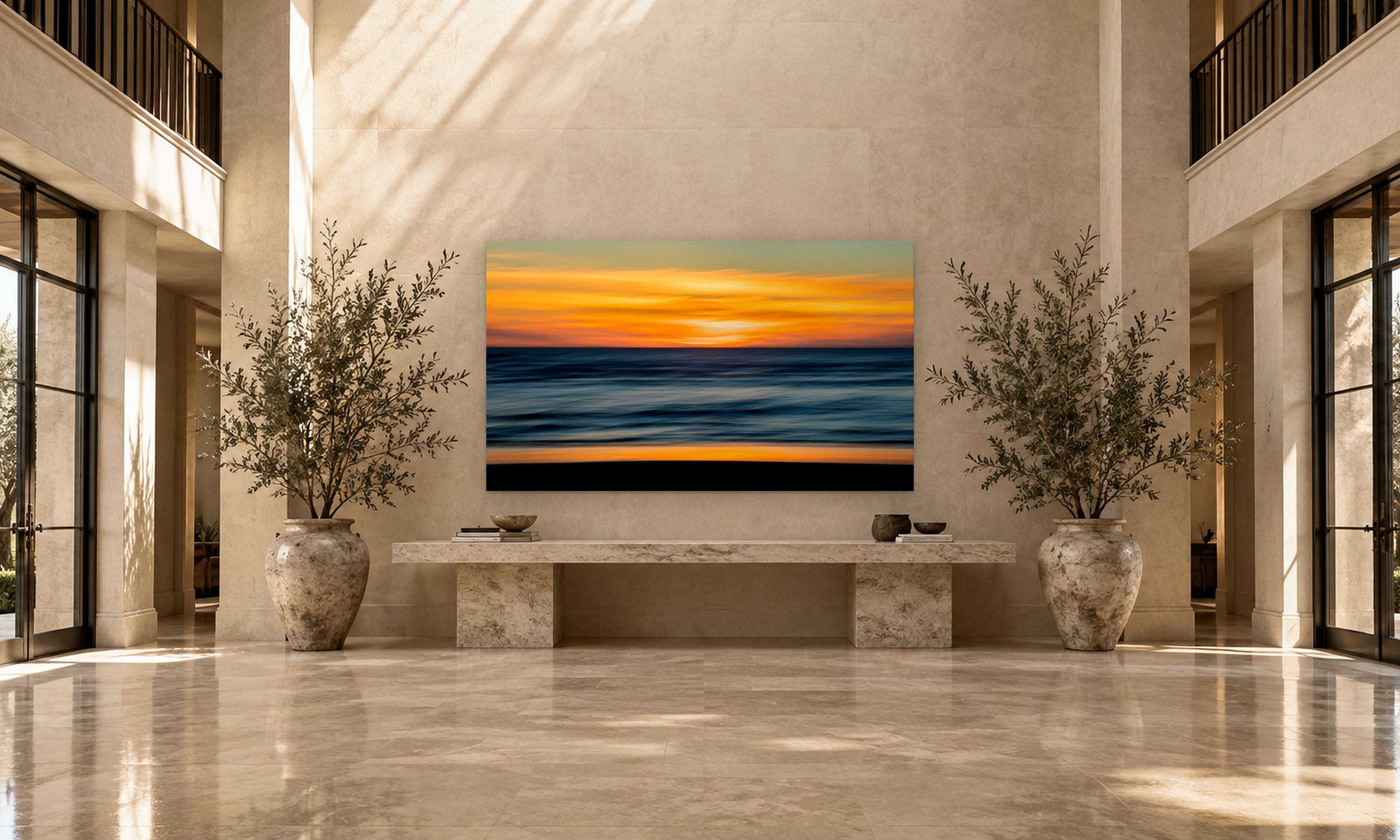 Slate by Aaron Chang, shown in a grand entry hall