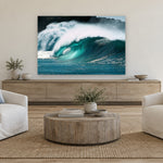 Solitude by Aaron Chang, shown in a coastal family room