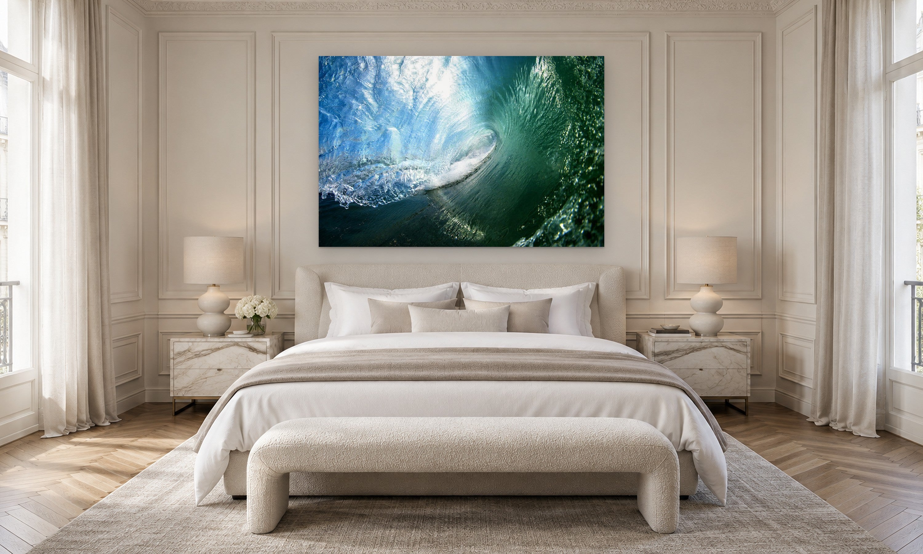 Sublime by Aaron Chang, shown in a Parisian bedroom