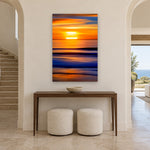 Sun Dance Vertical by Aaron Chang, shown in an arched entry hall