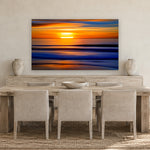 Sun Dance by Aaron Chang, shown in a coastal dining room